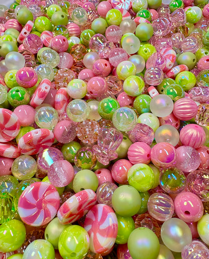 Acrylic Bead Mix for Beadable Pens, Keychains and DIY (16mm) bead mix pretty beads