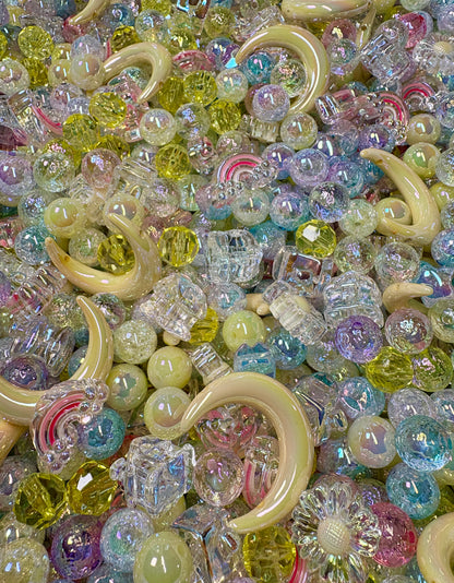 Acrylic Bead Mix for Beadable Pens, Keychains and DIY (16mm) bead mix pretty beads