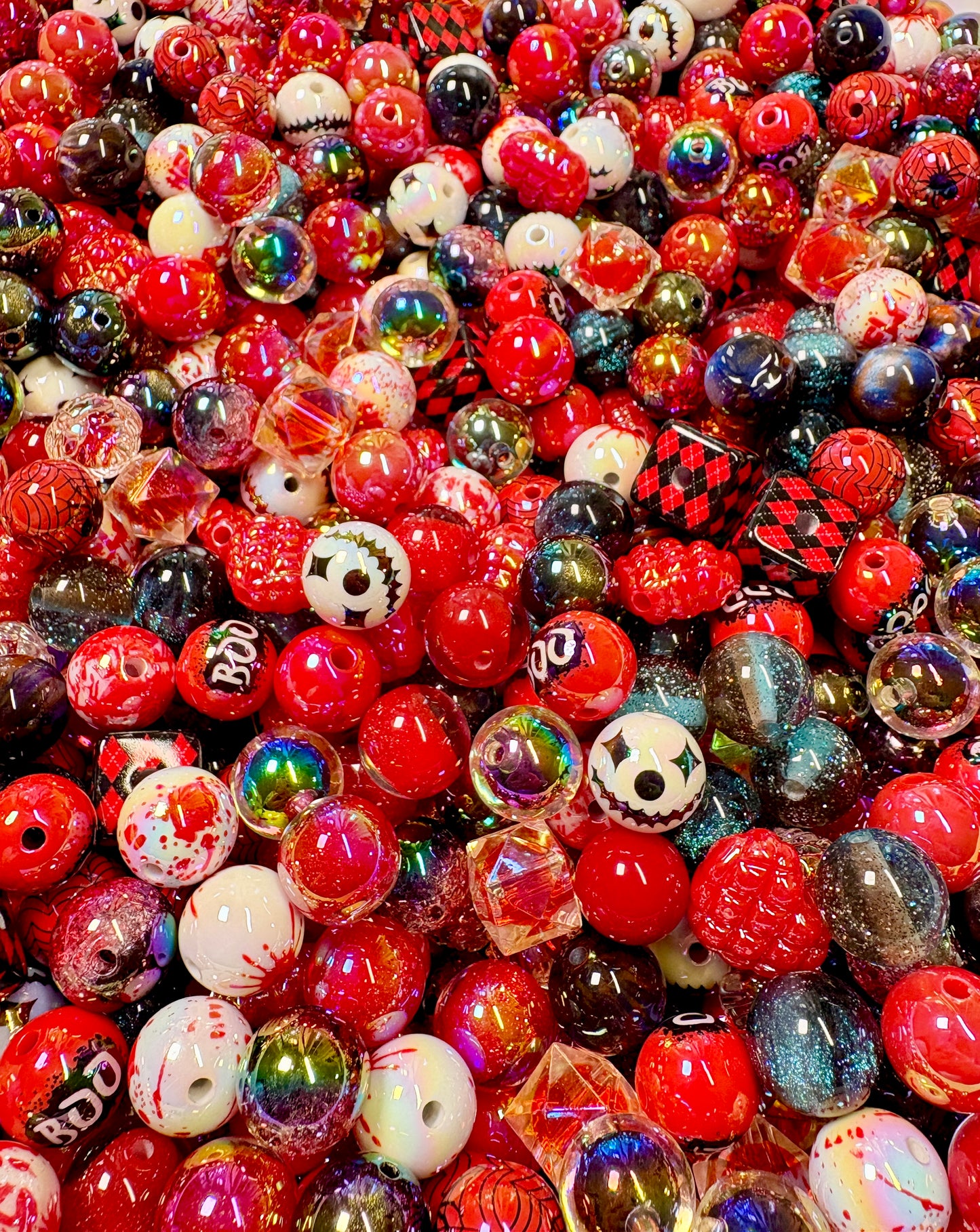 Acrylic Bead Mix for Beadable Pens, Keychains and DIY (16mm) bead mix pretty beads