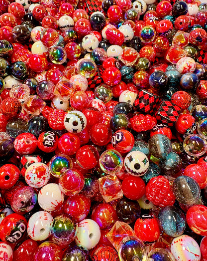 Acrylic Bead Mix for Beadable Pens, Keychains and DIY (16mm) bead mix pretty beads