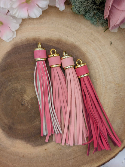 Faux Leather Tassels