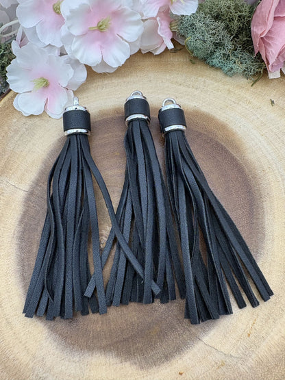 Faux Leather Tassels