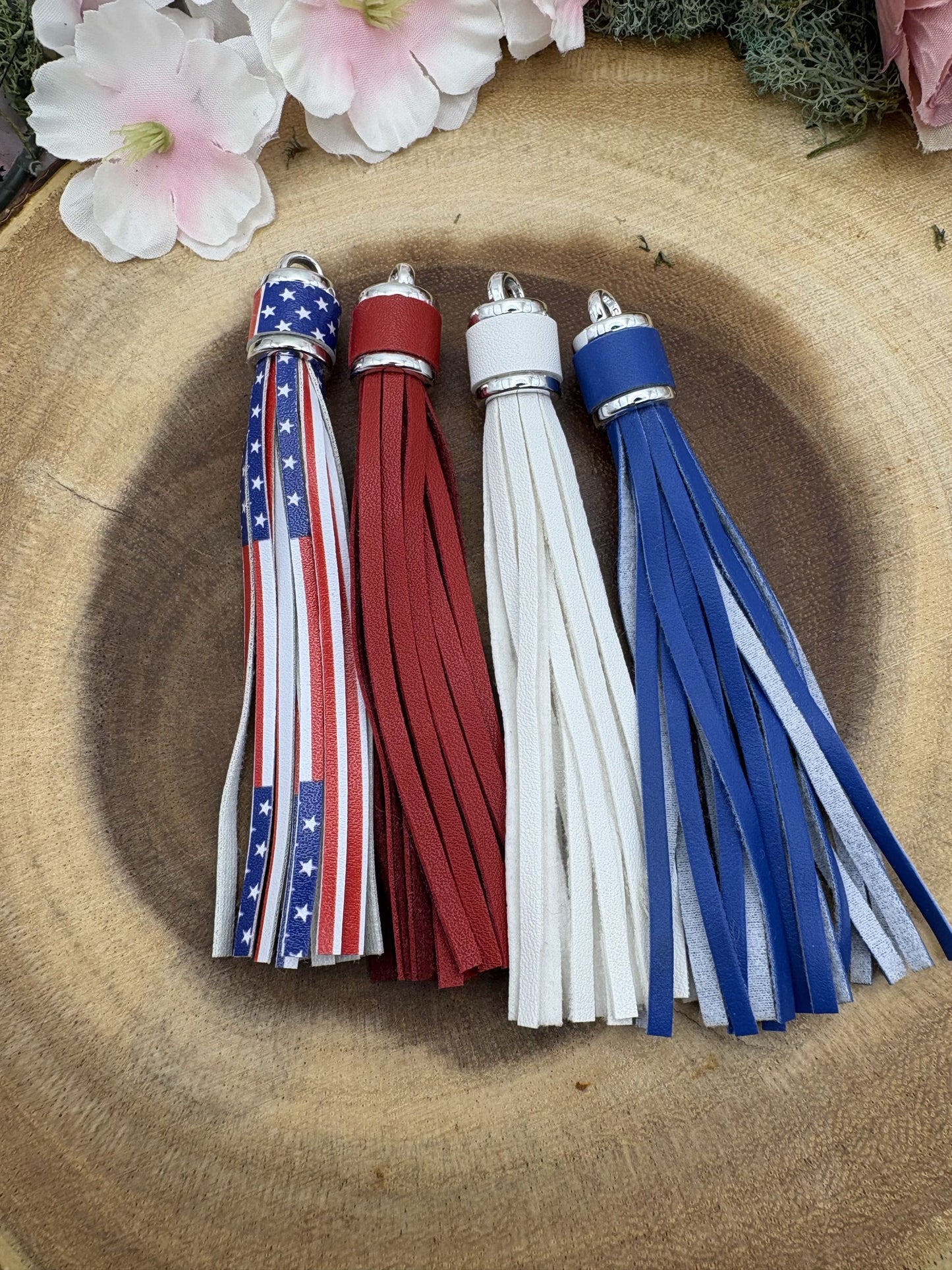 Faux Leather Tassels