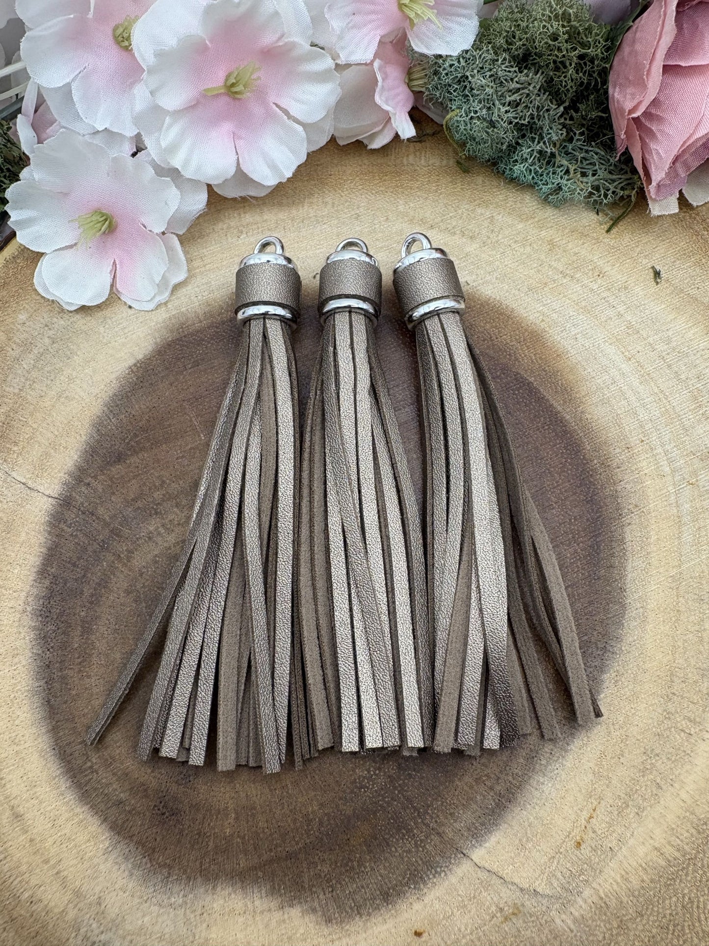 Faux Leather Tassels