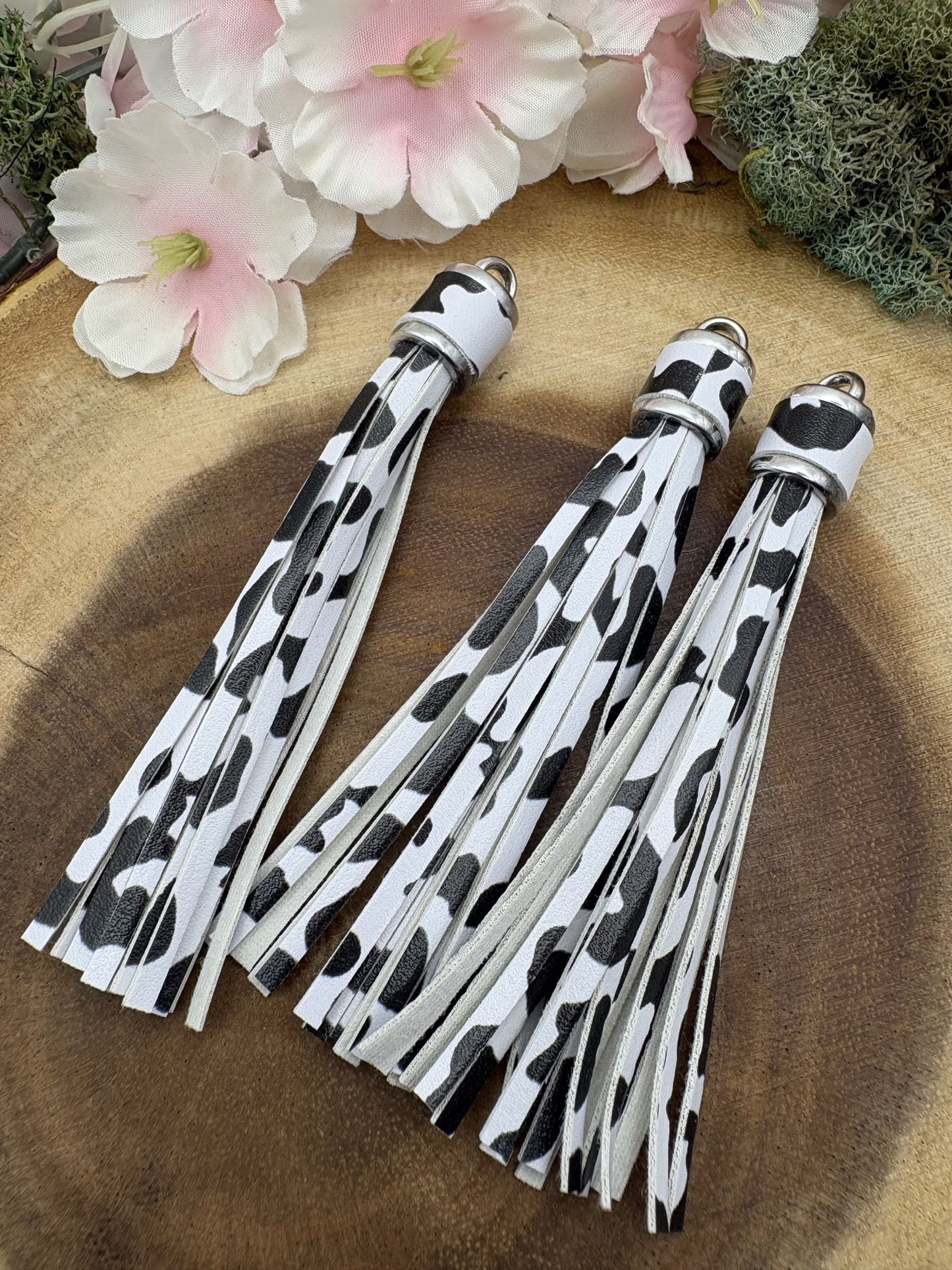 Faux Leather Tassels