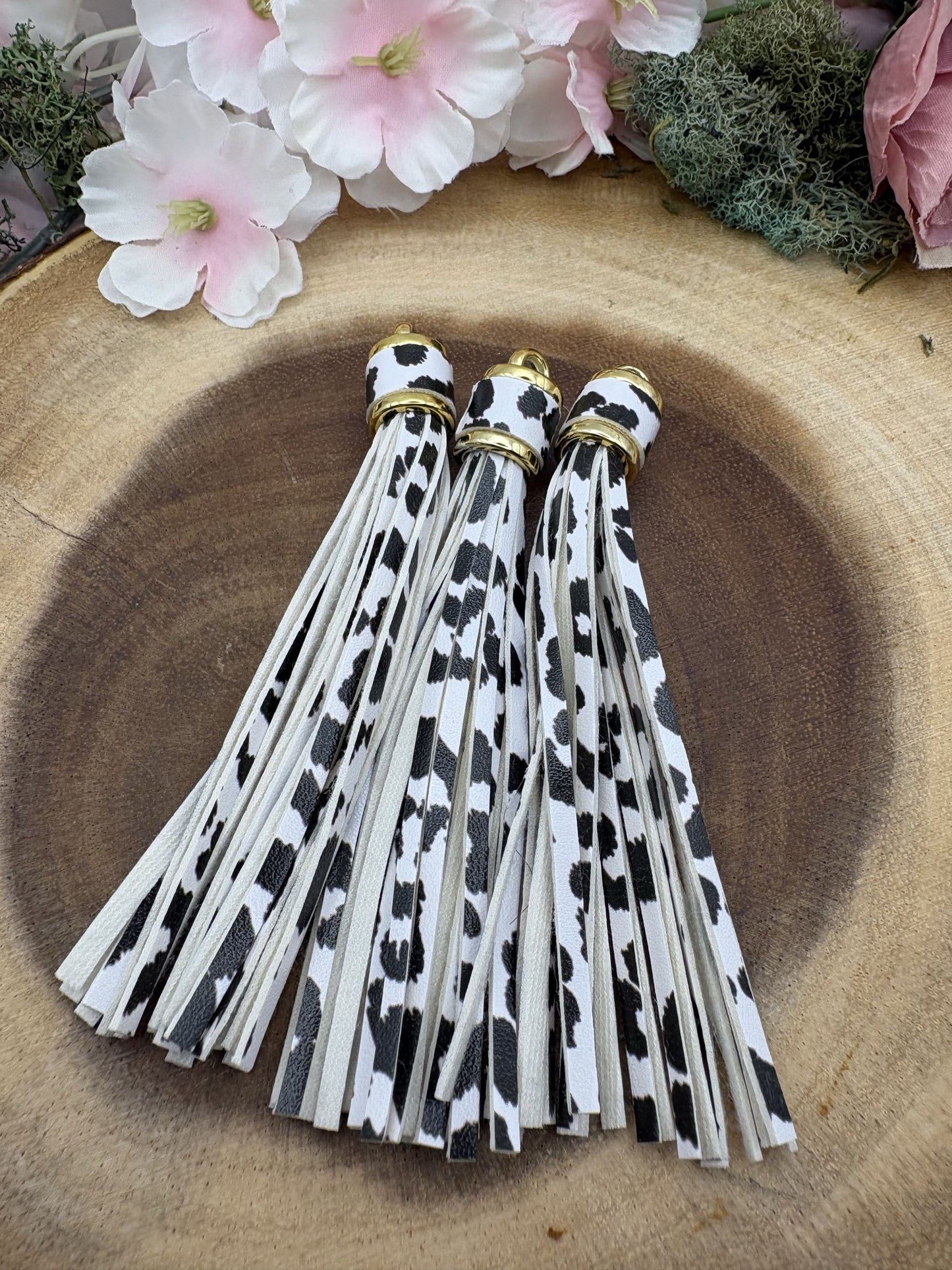 Faux Leather Tassels