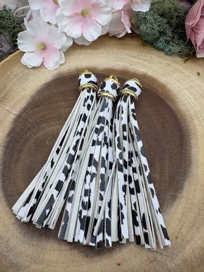 Faux Leather Tassels