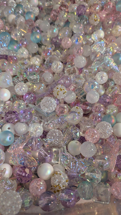 Acrylic Bead Mix for Beadable Pens, Keychains and DIY (16mm) bead mix pretty beads