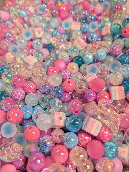 Acrylic Bead Mix for Beadable Pens, Keychains and DIY (16mm) bead mix pretty beads!!