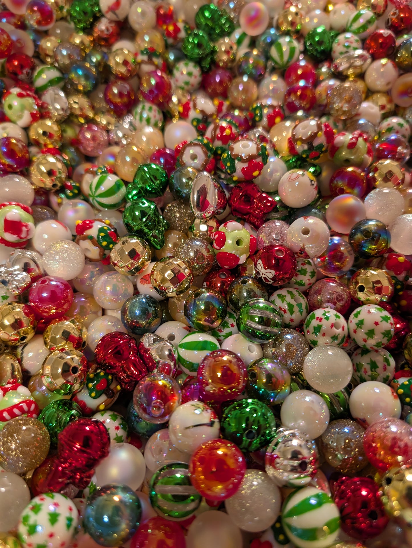 Acrylic Bead Mix for Beadable Pens, Keychains and DIY (16mm) bead mix pretty beads