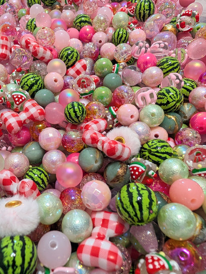 Acrylic Bead Mix for Beadable Pens, Keychains and DIY (16mm) bead mix pretty beads