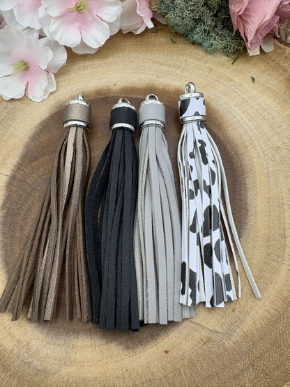 Faux Leather Tassels